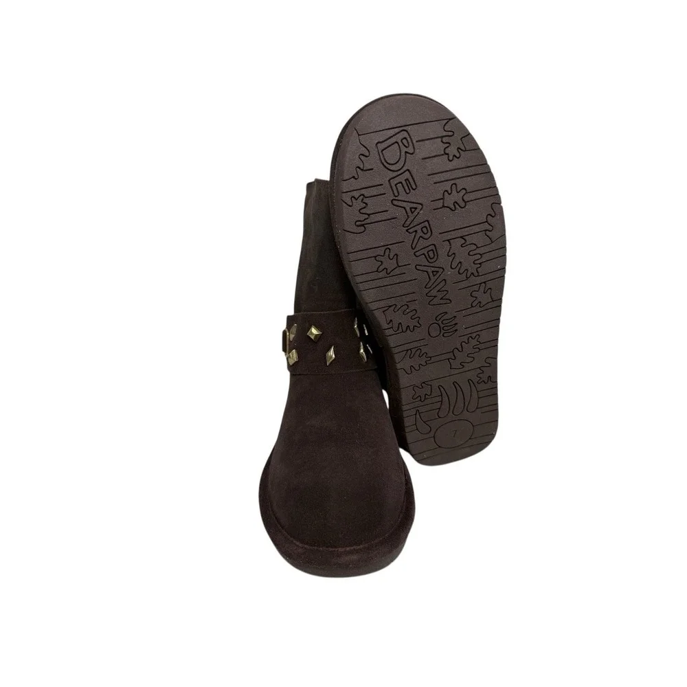 BEARPAW Jade Brown Stud Detail Women's Size 7‎ No Box